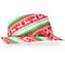 Ugly Sweater Fedora Hat - Funny Christmas Holiday Red and Green Ugly Sweater Party Hat for Adults and Kids